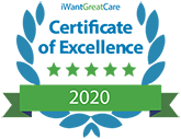 Certificate of excellence i want great care